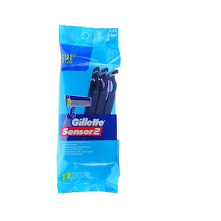 Foto 1 | Foto 1 | Maquinillas De Afeitar Desechables Gillette Sensor2 12 Unidades Con Revestimiento Cromado - Venta Internacional.