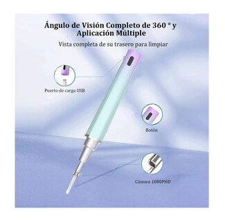 Foto 3 | Foto 3 | Limpiador de Oídos Inteligente BELUG con Cámara Quita Cerilla Endoscopio Azul