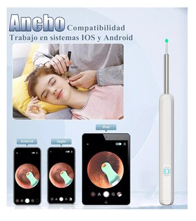 Foto 5 | Foto 5 | Limpiador De Oídos Espiral Con Cámara Endoscopio, Quita Cerilla Blanco