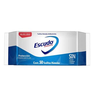 Foto 1 | Foto 1 | Toallitas Antibacteriales Escudo color Blanco Paquete de 50 Piezas