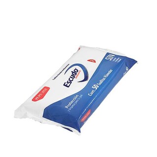 Foto 2 | Foto 2 | Toallitas Antibacteriales Escudo color Blanco Paquete de 50 Piezas