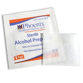 Foto 2 | Foto 2 | Toallitas con Alcohol Estériles Phoenix Ideales para Preparar Zonas de Inyección Caja con 100 Paquetes