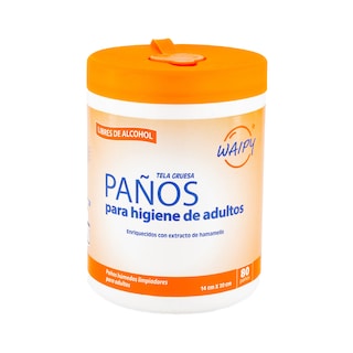 Foto 2 | Foto 2 | 3 Pack de Toallitas Húmedas Waipy para Adultos - 240 Paños Gruesos