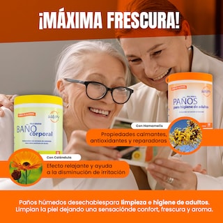 Foto 4 | Foto 4 | Paños Baño Corporal Y Toallitas Húmedas Para Adultos Waipy| Limpieza Profunda Refresco y Suavidad Libre de Alcohol 2 Pack