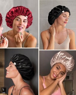 Foto 6 | Foto 6 | Gorro De Satén Yanibest Para Dormir, Gorros De Pelo Para Mujer/hombre - Venta Internacional.