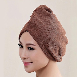 Foto 2 | Foto 2 | Toalla De Baño De Microfibra Para Secar El Cabello Gorra Y Secado Rápido - Venta Internacional.