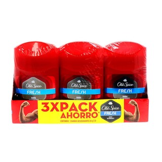 Foto 2 | Foto 2 | Desodorante Old Spice Fresh 3 Piezas de 50 Gr