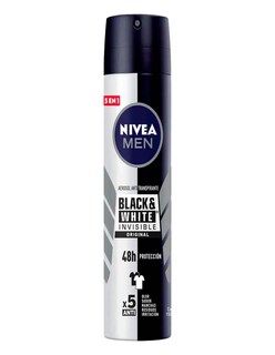 Foto 2 | Foto 2 | Desodorante Nivea Men Black & White Invisible Power Original Antimanchas + Termo De Agua De Regalo Güish