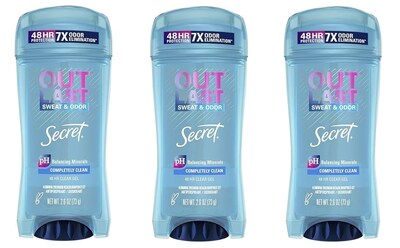 Foto 1 | Foto 1 | Desodorante Secret Outlast, Gel Transparente, Completamente Limpio, 76 Ml, Paquete De 3 - Venta Internacional.