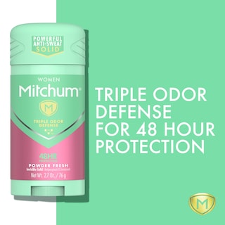 Foto 2 | Foto 2 | Deodorant Stick Mitchum Solid Antitranspirant Powder Fresh 76 G - Venta Internacional