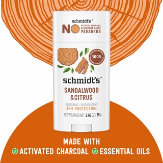 Foto 4 | Foto 4 | Desodorante Schmidt's Sandalwood & Citrus 4 Pack - Venta Internacional