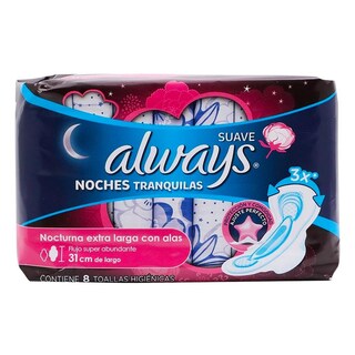 Foto 1 | Foto 1 | Toallas Femeninas Always Nocturna Suave con Alas 8 Piezas