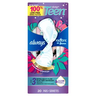 Foto 7 | Foto 7 | Almohadillas Sanitarias Always Radiant Teen Tamaño 3 Extra Pesadas X60 - Venta Internacional.
