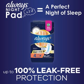 Foto 6 | Foto 6 | Almohadillas Femeninas Always Ultra Thin Talla 4 Overnight X150 - Venta Internacional.