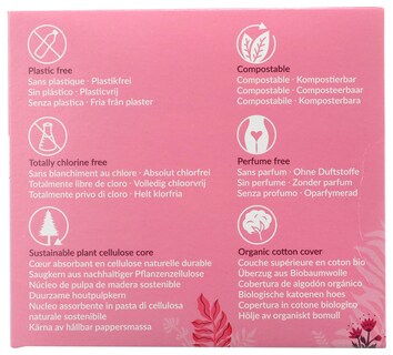 Foto 5 | Foto 5 | Almohadillas Sanitarias Natracare Ultra Extra Regular, 12 Almohadillas - Venta Internacional.