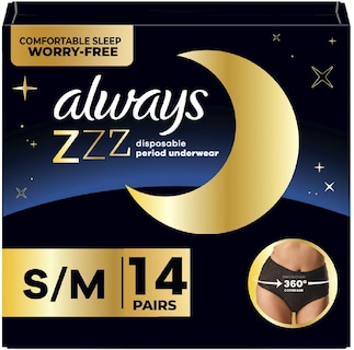 Foto 1 | Foto 1 | Ropa Interior De Época Always Zzzs Overnight Para Mujer S/m  Paquete De 14 - Venta Internacional.