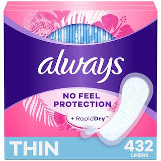 Foto 1 | Foto 1 | Protección Always Thin No Feel De Daily Liners 432 Unidades - Venta Internacional.
