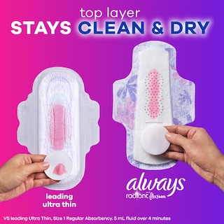 Foto 4 | Foto 4 | Almohadillas Femeninas Always Radiant Flexfoam Con Alas Tamaño 3 X 30 - Venta Internacional.