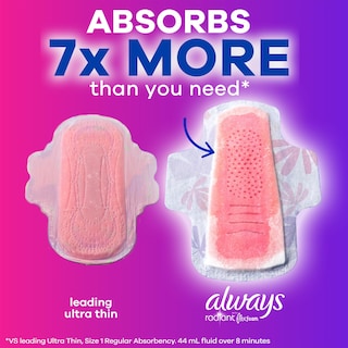 Foto 7 | Foto 7 | Almohadillas Femeninas Always Radiant Flexfoam Con Alas Tamaño 3 X 30 - Venta Internacional.