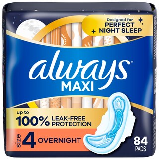 Foto 1 | Foto 1 | Almohadillas Sanitarias Always Maxi Overnight Con Alas Tamaño 4 X 84 - Venta Internacional.