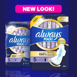 Foto 7 | Foto 7 | Pads Always Maxi Overnight Con Alas Para Mujer Talla 5 X 72 - Venta Internacional.