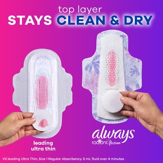 Foto 4 | Foto 4 | Almohadillas Femeninas Always Radiant Flexfoam Con Alas Tamaño 1 180 Unidades - Venta Internacional.