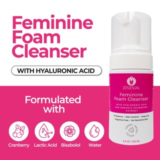 Foto 2 | Foto 2 | Espuma Limpiadora Femenina Zenzsual Con Ácido Hialurónico 100 Ml - Venta Internacional.