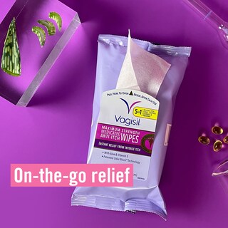 Foto 4 | Foto 4 | Toallitas Vaginales Femeninas Vagisil Medicadas Contra La Picazón X60 - Venta Internacional.