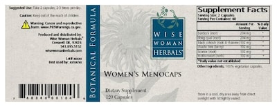 Foto 2 | Foto 2 | Suplemento Wise Woman Herbals Menocaps Para Mujer 120 Cápsulas - Venta Internacional.