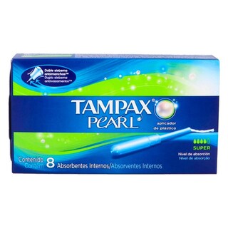 Foto 1 | Foto 1 | Tampones Tampax Pearl Super Absorbentes 8 Piezas