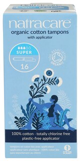 Foto 1 | Foto 1 | Tampones Natracare Organic Cotton Super Con Aplicador De Cartón - Venta Internacional.