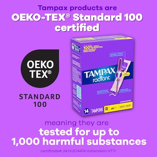 Foto 7 | Foto 7 | Tampones Tampax Radiant Super Absorbency 42 Unidades - Venta Internacional.