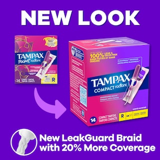 Foto 2 | Foto 2 | Tampones Tampax Compact Radiant Super Absorbency X84 - Venta Internacional.
