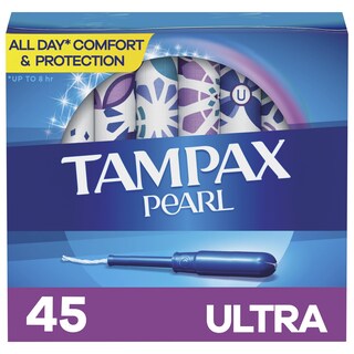 Foto 1 | Foto 1 | Tampones Tampax Pearl Plastic Ultra Absorbency 45 Unidades - Venta Internacional.