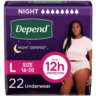 Foto 1 | Foto 1 | Ropa Interior Para Incontinencia Depend Night Defense Para Mujer Talla Grande 22 Unidades - Venta Internacional.