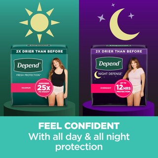 Foto 5 | Foto 5 | Ropa Interior Para Incontinencia Depend Night Defense Para Mujer Xl 48u - Venta Internacional.