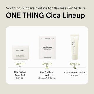 Foto 7 | Foto 7 | Almohadillas De Tóner One Thing Cica Peeling 187 Ml 65 Pastillas Veganas - Venta Internacional.