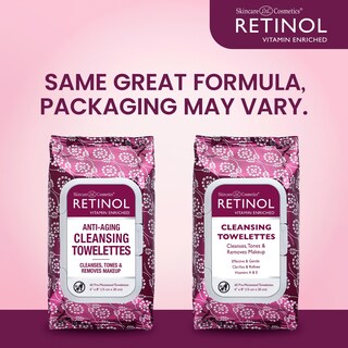 Foto 2 | Foto 2 | Toallitas Limpiadoras Con Retinol Antienvejecimiento Y Vitaminas A Y E - Venta Internacional.