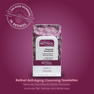 Foto 3 | Foto 3 | Toallitas Limpiadoras Con Retinol Antienvejecimiento Y Vitaminas A Y E - Venta Internacional.