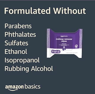 Foto 3 | Foto 3 | Toallitas Desmaquillantes Amazon Basics Night Calming, 25 Unidades - Venta Internacional.