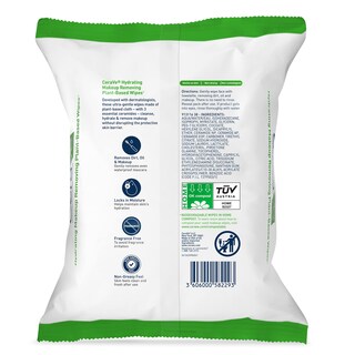 Foto 2 | Foto 2 | Toallitas Desmaquillantes Cerave, Limpieza Facial Hidratante, X25 - Venta Internacional.