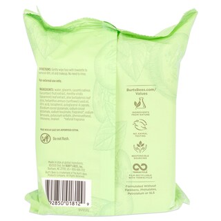 Foto 2 | Foto 2 | Toallitas Limpiadoras Faciales Burts Bees Cumber Scent 30 Uni - Venta Internacional.