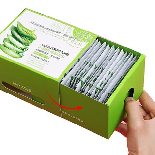 Foto 5 | Foto 5 | Toallitas Desmaquillantes Huoguo Desechables Con Aloe  Empaquetadas Individualmente - Venta Internacional.