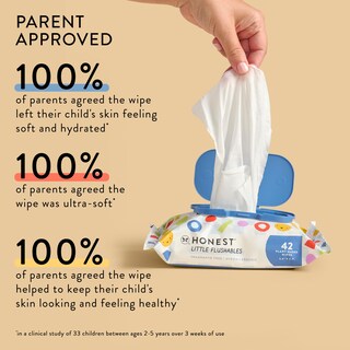 Foto 6 | Foto 6 | Toallitas Desechables The Honest Company A Base De Plantas Para Niños Pequeños 126 Unidades - Venta Internacional.