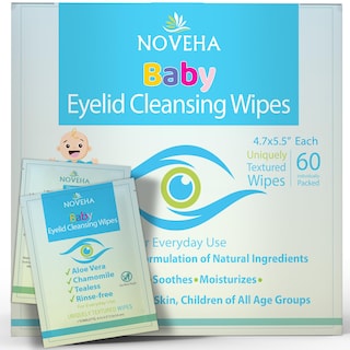 Foto 1 | Foto 1 | Toallitas Para Párpados Y Pestañas Para Bebés Noveha Safe & Natural 60 Toallitas - Venta Internacional.
