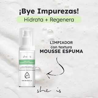Foto 4 | Foto 4 | Espuma She Is Skincare Dermolimpiadora Hidratante Facial 160 ml
