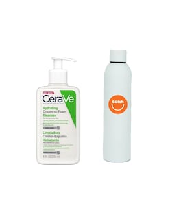 Foto 1 | Foto 1 | Crema Espuma Limpiadora Hidratante Cerave + Termo De Agua De Regalo Güish