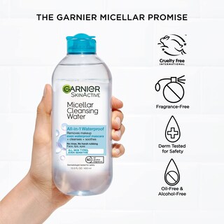 Foto 7 | Foto 7 | Agua Micelar Garnier Skinactive Waterproof 400 Ml - Venta Internacional.