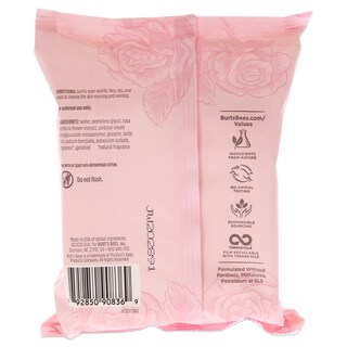 Foto 1 | Foto 1 | Toallitas Desmaquillantes Micelares con Agua de Rosas Burts Bees 30 Unidades - Venta Internacional