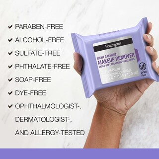 Foto 6 | Foto 6 | Toallitas Desmaquillantes Neutrogena Night Calming 25 Unidades, 2 Unidades - Venta Internacional.